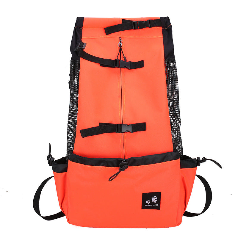 Pet Dog Carrier Bag Carrier For Dogs Backpack Out Double Shoulder Portable Travel Backpack Outdoor Dog Carrier Bag Travel - 0 - CJ - Orange - XL - CJJJCWGY02426 - Orange - XL