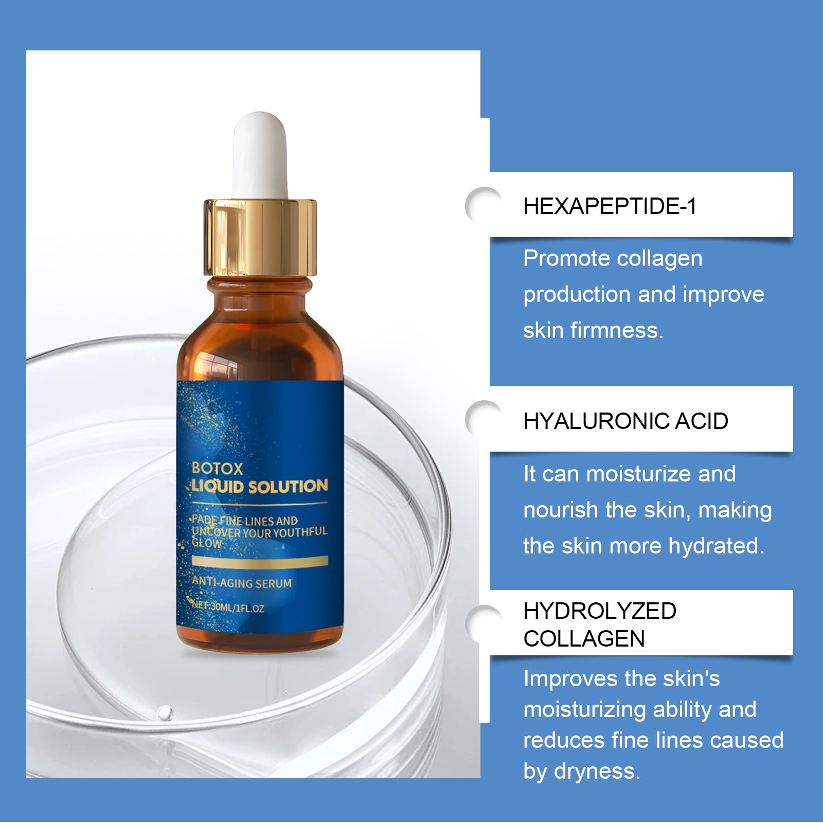 AMZ Firming And Elastic Essence Gently Nourishes Elastic Facial Skin Shine, Smooth And Moist Essence - 5 - CJ