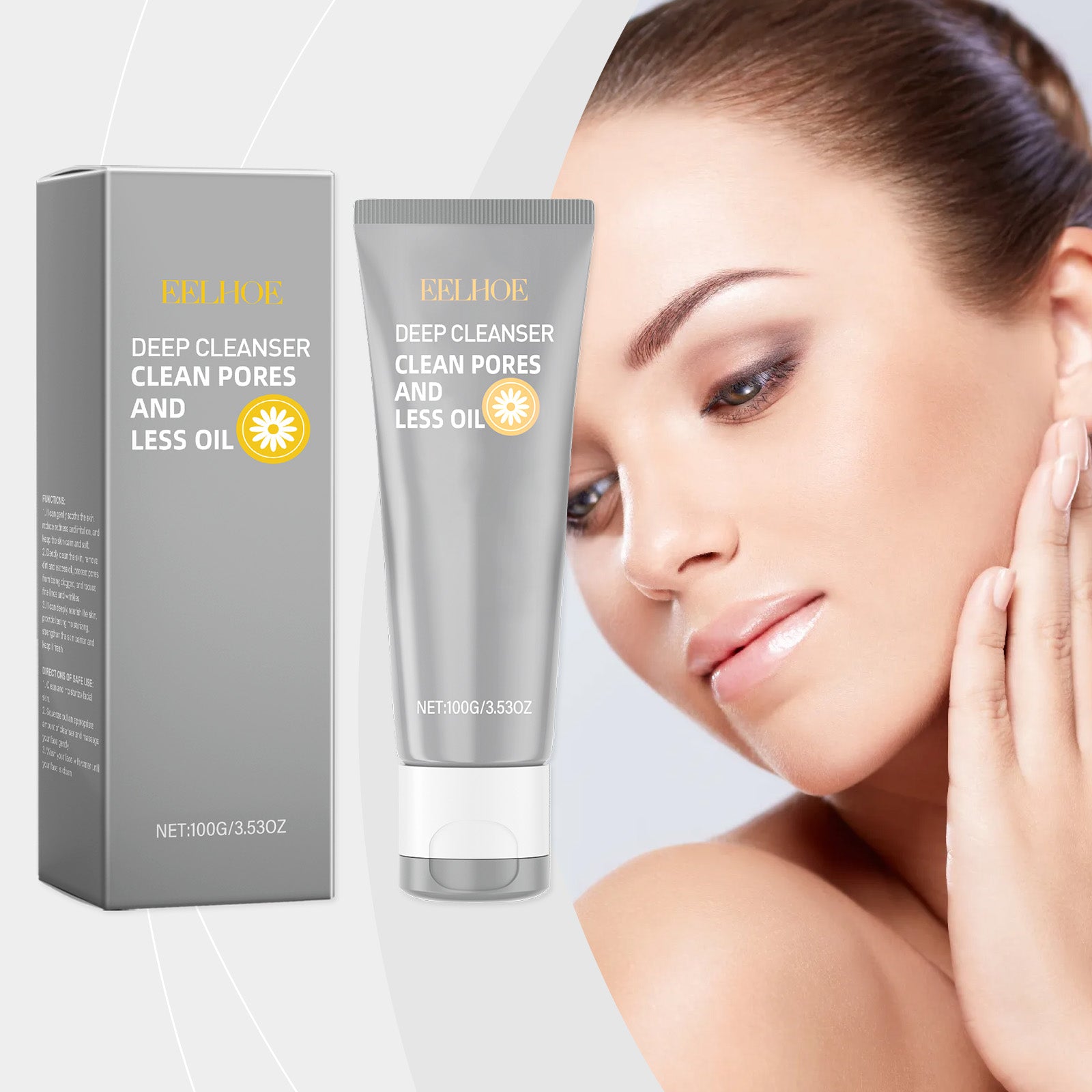 EELHOE Amino Acid Cleanser, Gentle Cleansing Facial Skin Moisturizing And Nourishing Skin Care Cleanser - 5 - CJ