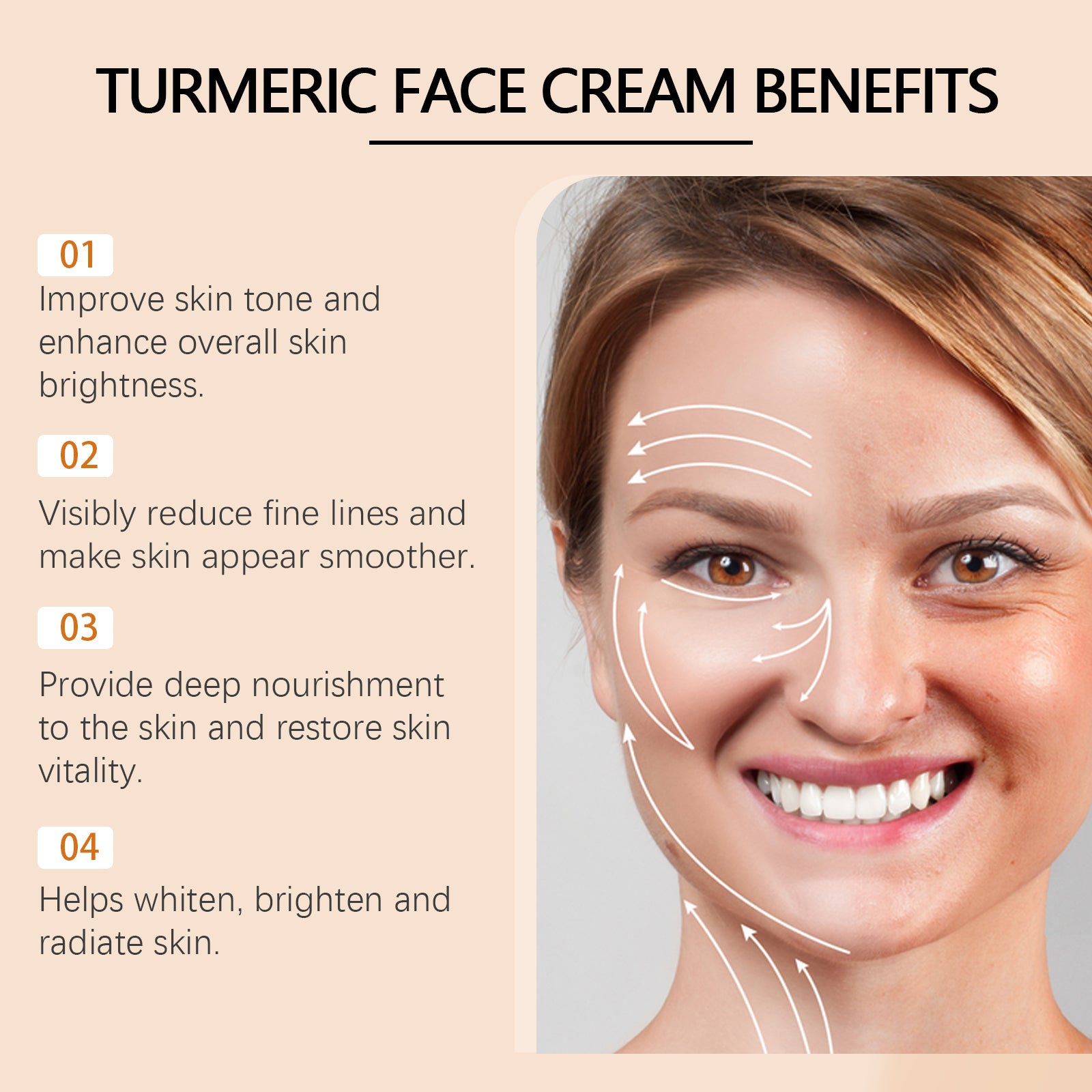 Wiyun Turmeric Anti - Wrinkle Brightening Cream Reduces Fine Lines And Spots Moisturizing Repair Refreshing Whitening Cream - 5 - CJ