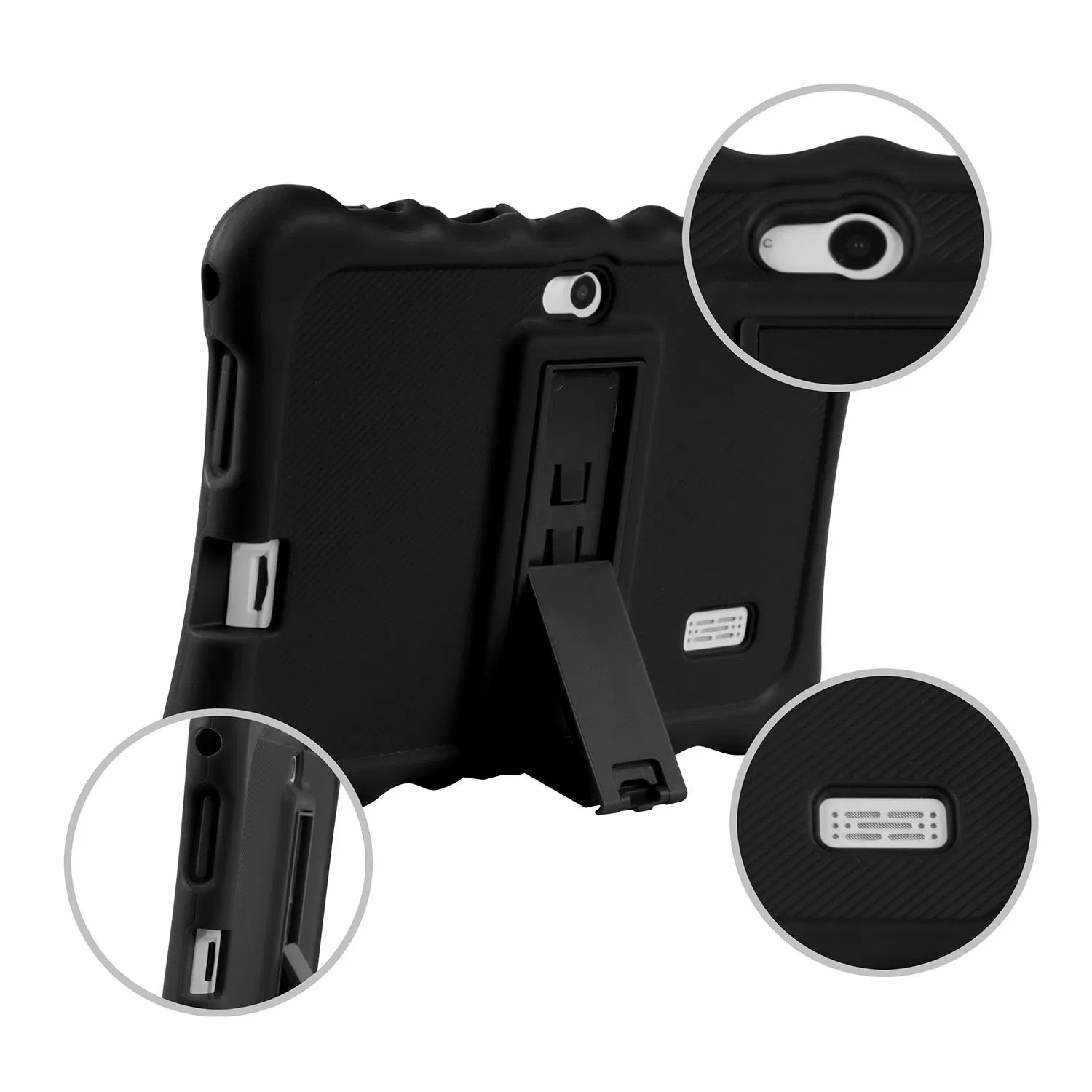 Shock - resistant Silicone Snap - on Case With Stand For 7' Tablets - 5 - CJ