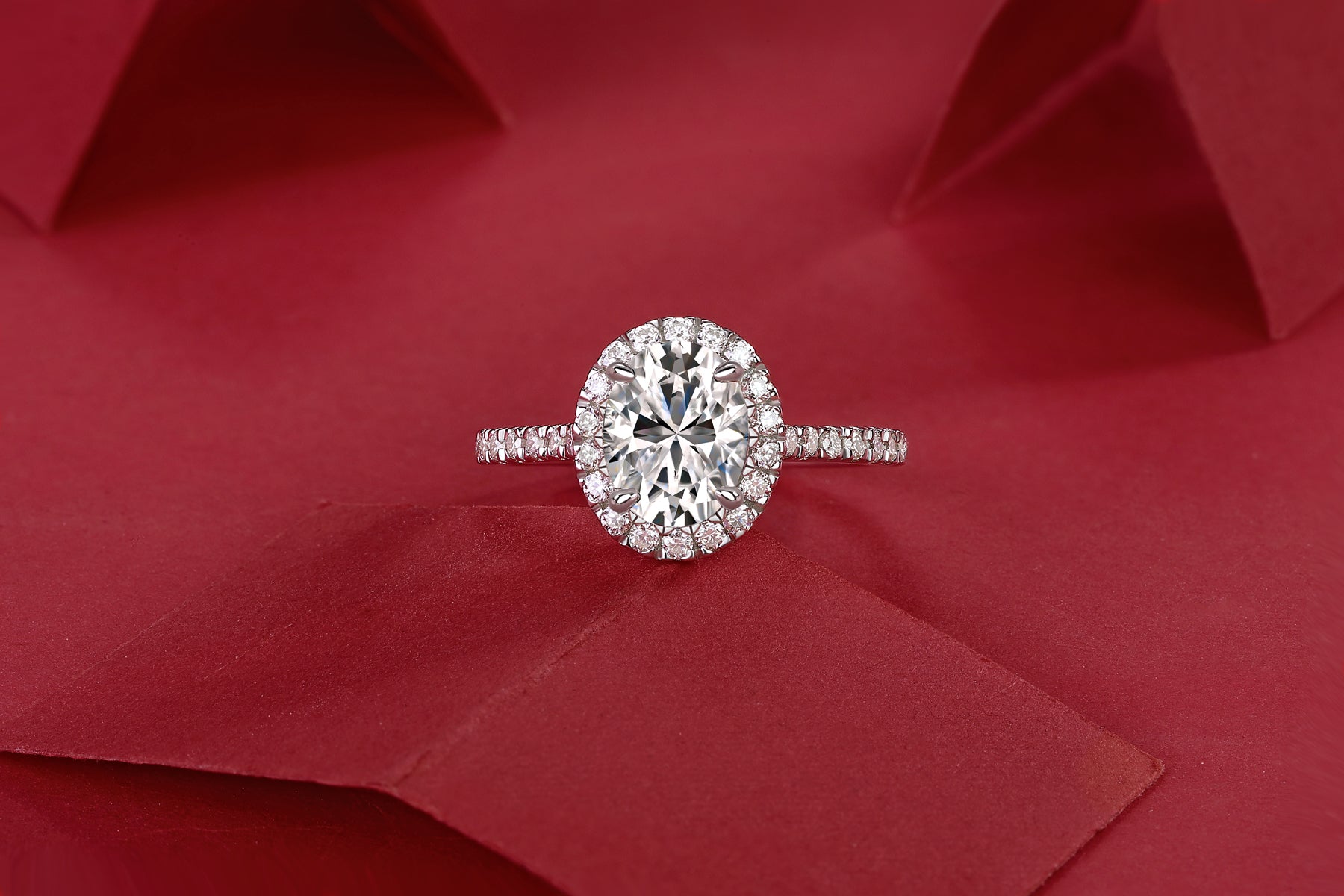 1Audrey Large Diamond Ring Luxury Fashion Set Moissanite Silver Ring Prohibit Tk Sales - 5 - CJ