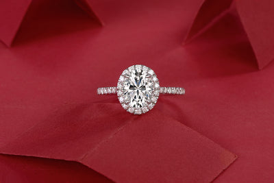 1Audrey Large Diamond Ring Luxury Fashion Set Moissanite Silver Ring Prohibit Tk Sales - 5 - CJ