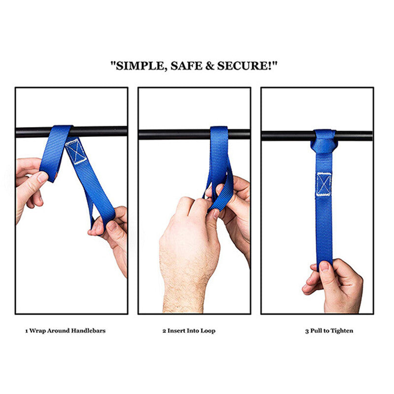 6pcs Motorcycle Motorbike Soft Loop Transport Tie Down Straps 2.5x30cm. - 5 - CJ