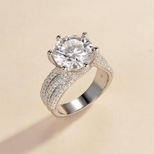 5ct Moissanite Engagement Rings For Women, 11MM Center Stone, D Color VVS1 Created Moissanite Wedding Promise Proposal Rings For Women Her, Anniversary Luxurious Bridal Gift - 5 - CJ