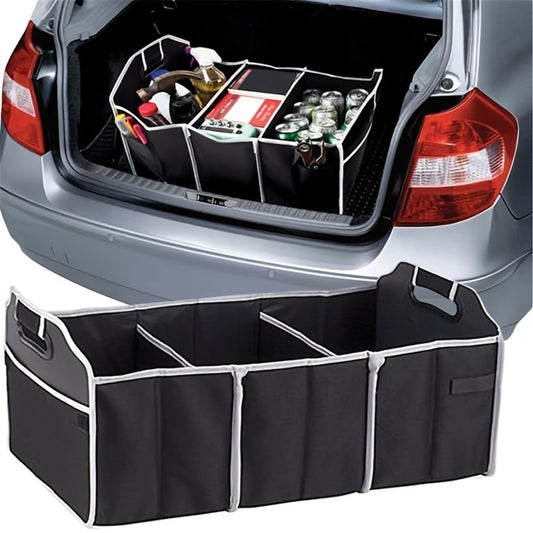 Car Multi - Pocket Trunk Organizer Large Capacity Folding Storage Bag Trunk Stowing And Tidying Trunk Organizer Car Accessories - 5 - CJ