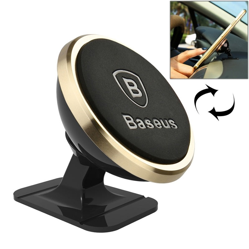 Baseus magnetic suspension 360 degrees shaking head magnetic suction phone mobile bracket - 0 - CJ - Golden - 2 pcs - CJSJSJSJ00324 - Golden - 2 pcs