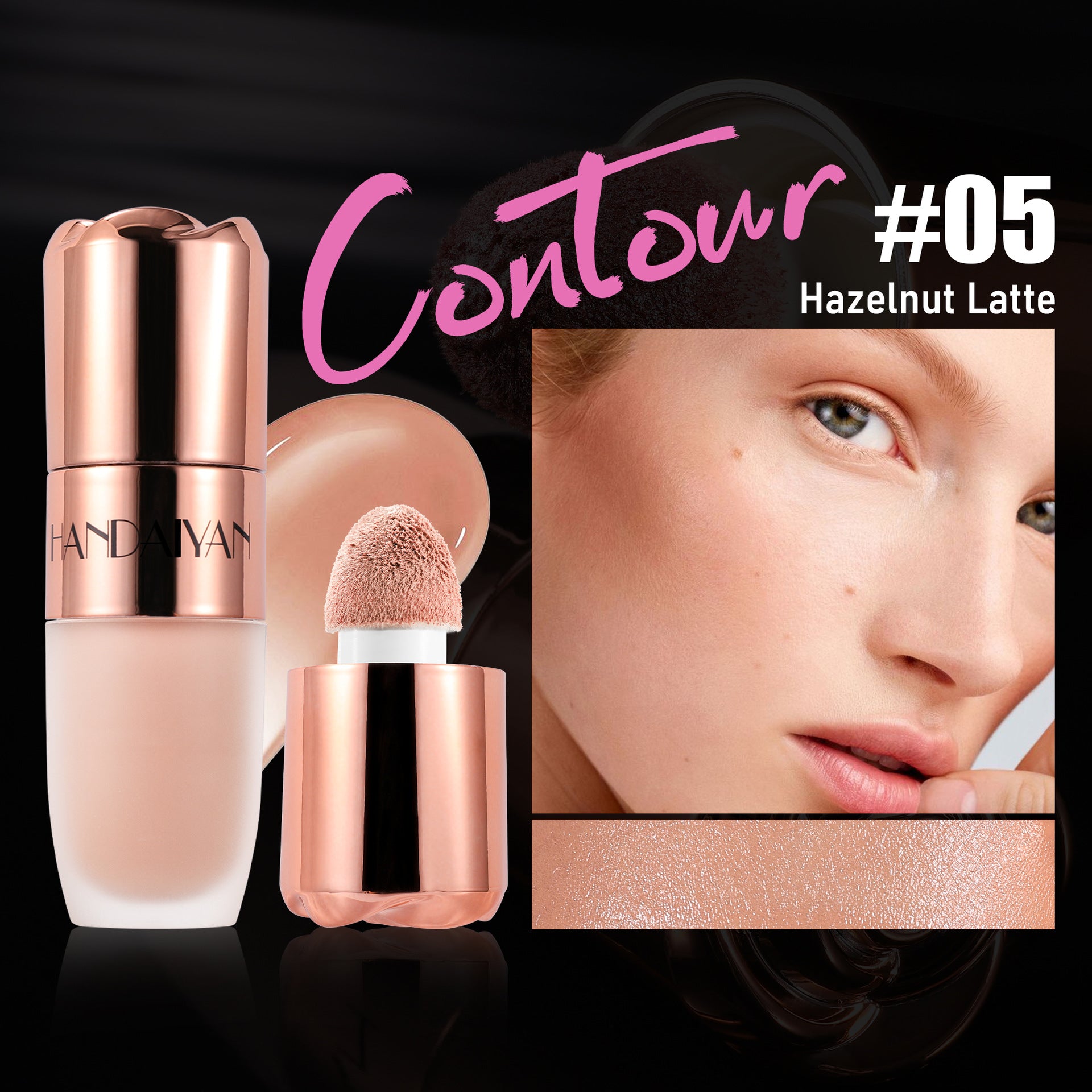 Highlighter Repair 8 - color Three - dimensional Easy To Apply - 0 - CJ - 7.6ML - Highlight Contour Liquid 05 - CJYD224384605EV