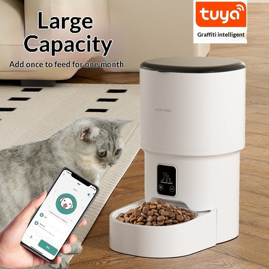 Pet Automatic Feeder Mobile Phone WiFi Remote Timed Feeding - 0 - CJ