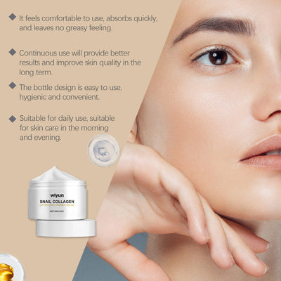 Wiyun Snail Collagen Firming Cream Moisturizes Skin With High Moisture, Brightening, Light Wrinkling And Radiant Radiance - 5 - CJ