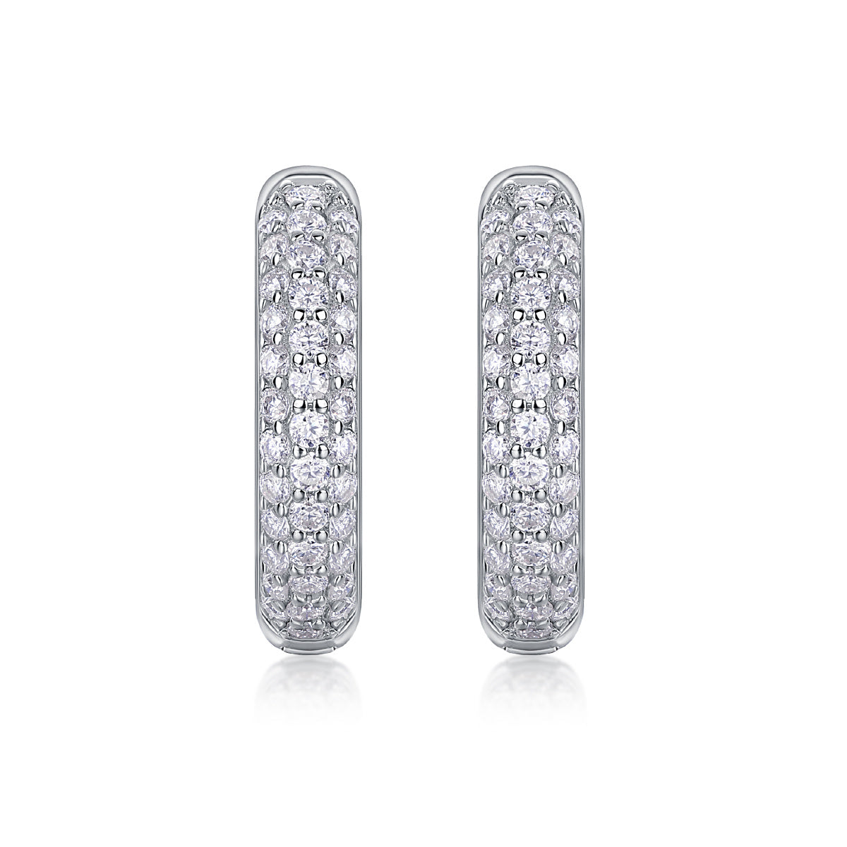 Corner Star Diamond Set Moissanite Silver Earrings Luxury Fashion Diamond Earrings Stud Earrings