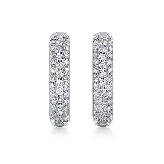 1Corner Star Diamond Set Moissanite Silver Earrings Luxury Fashion Diamond Earrings Stud Earrings Prohibit TikTok sales - 5 - cjdropshipping
