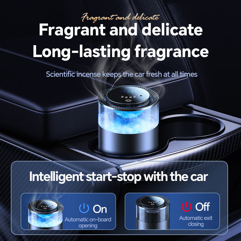 Car Aromatherapy Diffuser Cloud Mist Air Freshener Auto Decoration Natural Fragrance Auto Decoration Tool For RVs Trucks Sedans - 0 - CJ