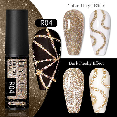 Nail Gel With A Glittery Brushed Finish And Reflective Sequins - 0 - CJ