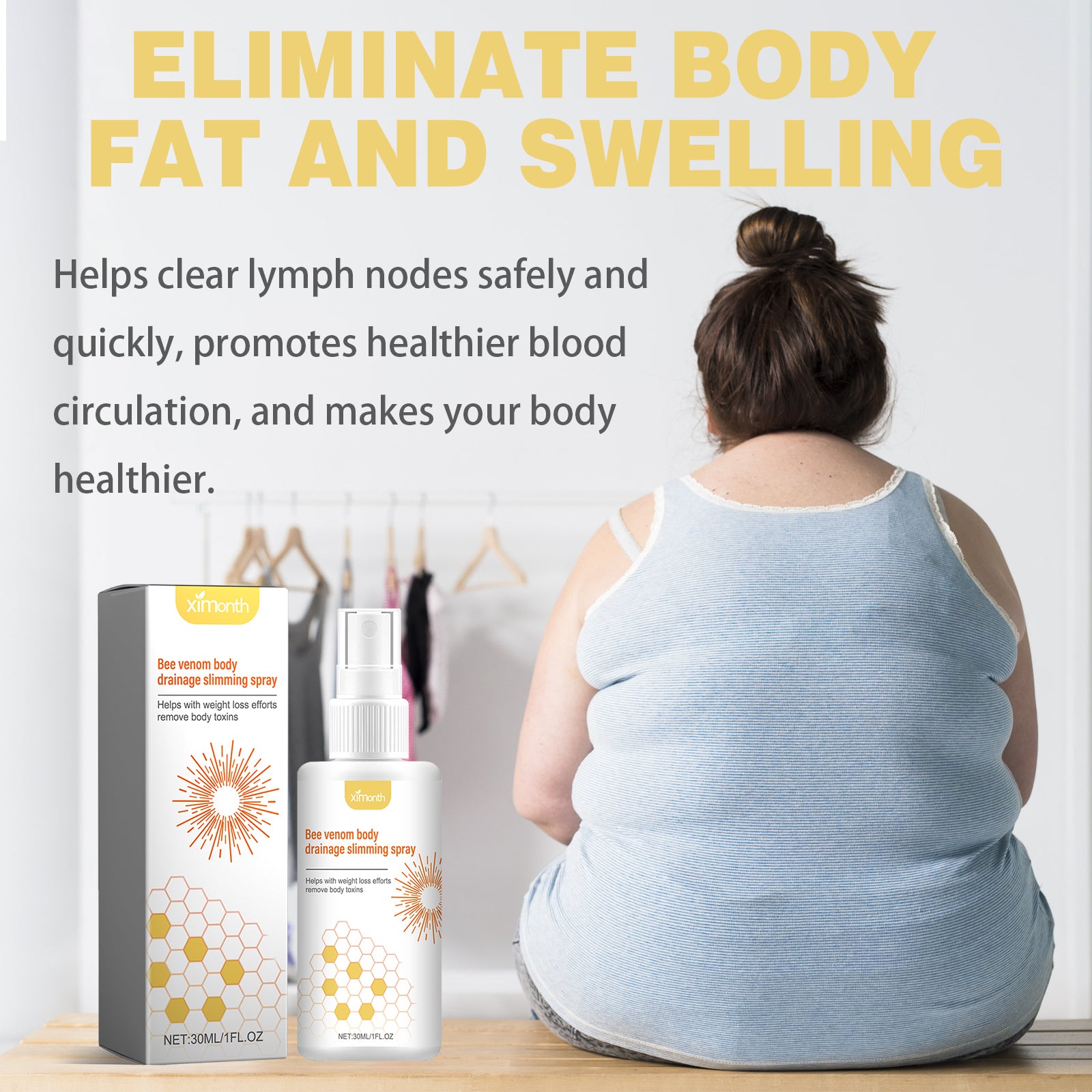 Ximonth Body Sculpting Spray Reduces Swelling, Tightens Abdomen And Tightens Arms And Thighs - 5 - CJ