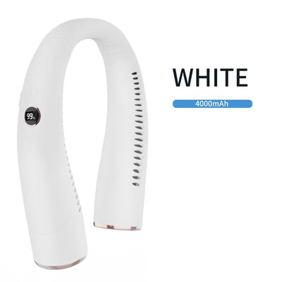 US Version Ergonomic Design Battery - powered Neck Fan, USB Button Control To Enjoy The Cool Summer - 5 - CJ