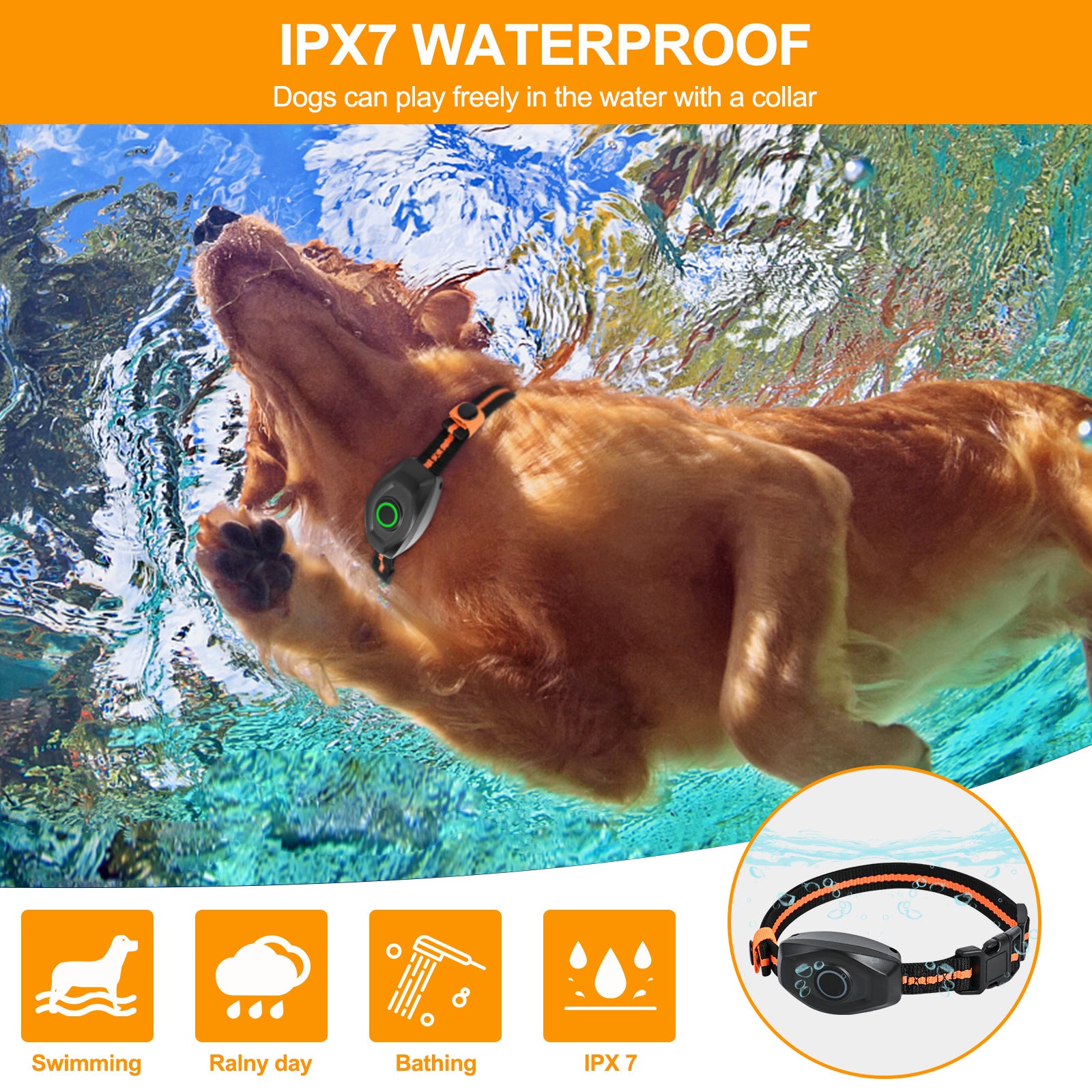 Dog Trainer Electronic Collar 600 M Remote Control Training Bark Stopper Waterproof - 0 - CJ