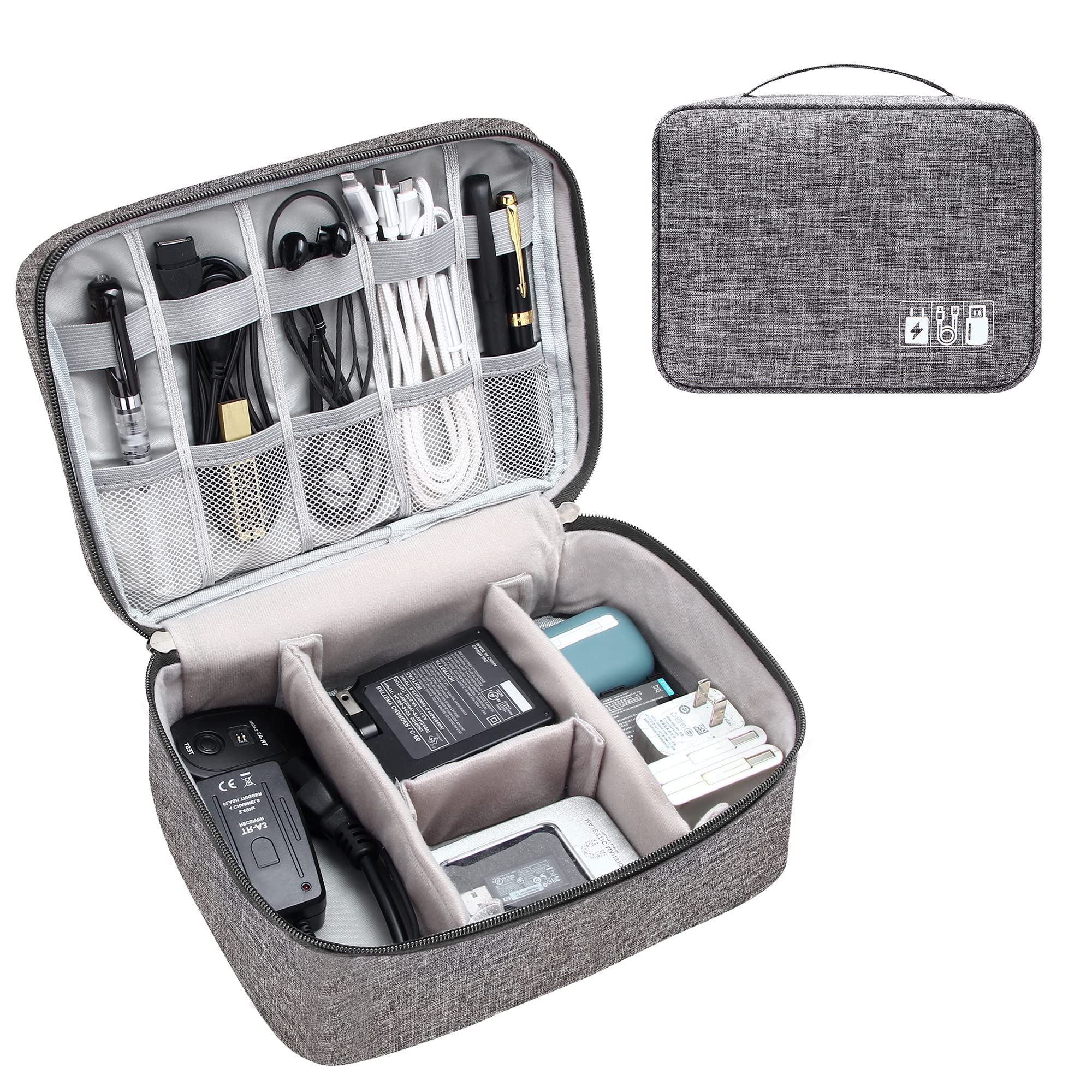 Electronics Organizer Travel Cable Organizer Bag Waterproof Portable Digital Storage Bag Electronic Accessories Case Cable Charger Organizer Case - 5 - CJ