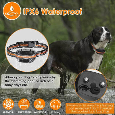 2 In 1 Dog GPS Fence Tracker Wireless GPS Dog Fence GPS Dog Collar With 32 - 2887FT Radius IPX6 Waterproof - 5 - CJ