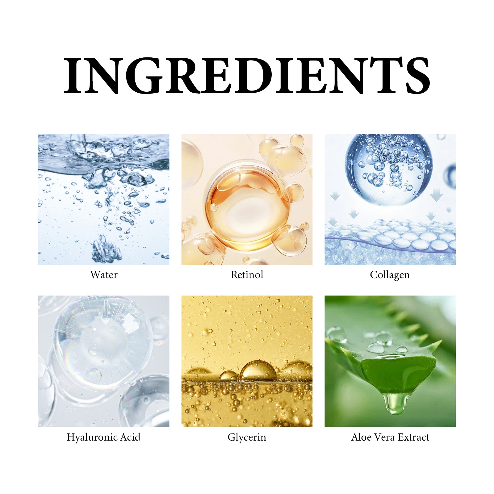 WIYUN Retinol & Collagen Moisturizer Eye Cream, Lightening Dark Circles And Bags Under Eyes Moisturizing Firming Care Multi-Effect Eye Cream