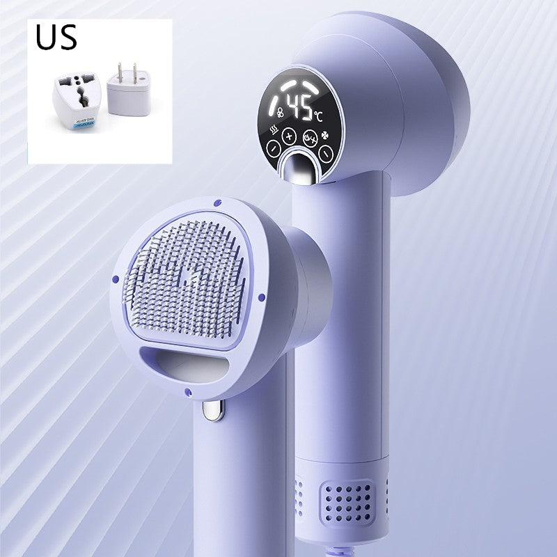 Smart Pet Hair Dryer Dog Golden Retriever Cat Grooming Hairdressing Blow & Comb Silent No Harm Pet Cleaning Supplies Pet Products - 0 - CJ - Purple - US - CJMY175296004DW