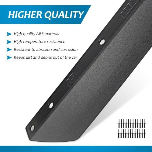 Fenders Front And Rear Fenders Compatible With 2018 - 2024 Je Ep Wrangler JL And JLU Unlimited Rubicon, Off - Road Wheel Fender Liner Set 4 Pcs Only Fit High Clearance Fender Flares,Not For 4XE - 5 - CJ