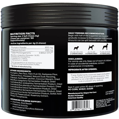 Probiotics For Dogs Support Gut Health Itchy Skin Allergies Yeast Balance Immunity Dog Probiotics And Digestive Enzymes For Small Medium And Large Dogs 180 Probiotic Chews For Dogs Duck Flavor - 5 - CJ
