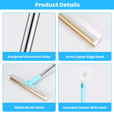 1Pc Pet Hair Removal Rake With 54.33in Adjustable Telescopic Rod Multi - Fabric Dog Cat Hair Scraper Lint Shaver For Carpet Rug Clothes Couch - 5 - CJ