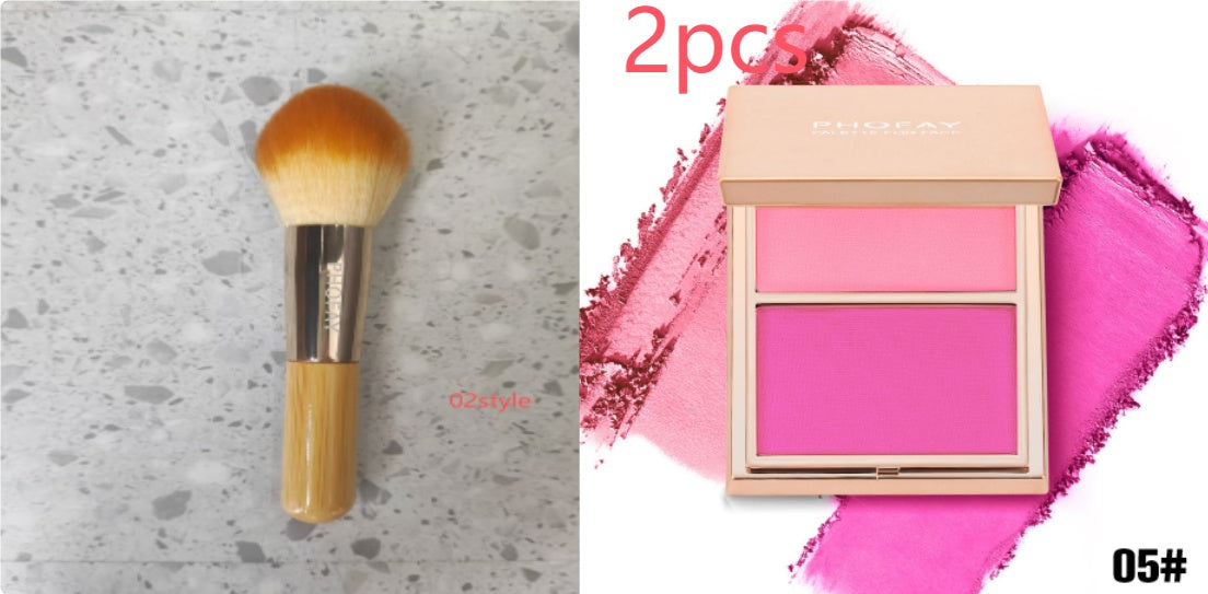 PHOFAY Double - Take Cream & Powder Blush Duo - 4 - CJ - 1PCS - Set6 - CJCZ204749112LO