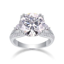 1Elegant Radiance - A Fashionable And Luxurious Jewelry Piece Set With 5 - carat Moissanite S925 Sterling Silver And Platinum - plated Diamond Prohibit TikTok sales - 5 - CJ