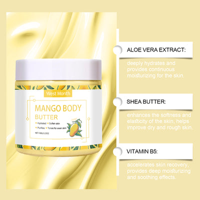 West&Month Moisturizing Body Cream, Restores Rough, Dull Skin, Moisturizes And Nourishes Skin For A Long Time - 5 - CJ