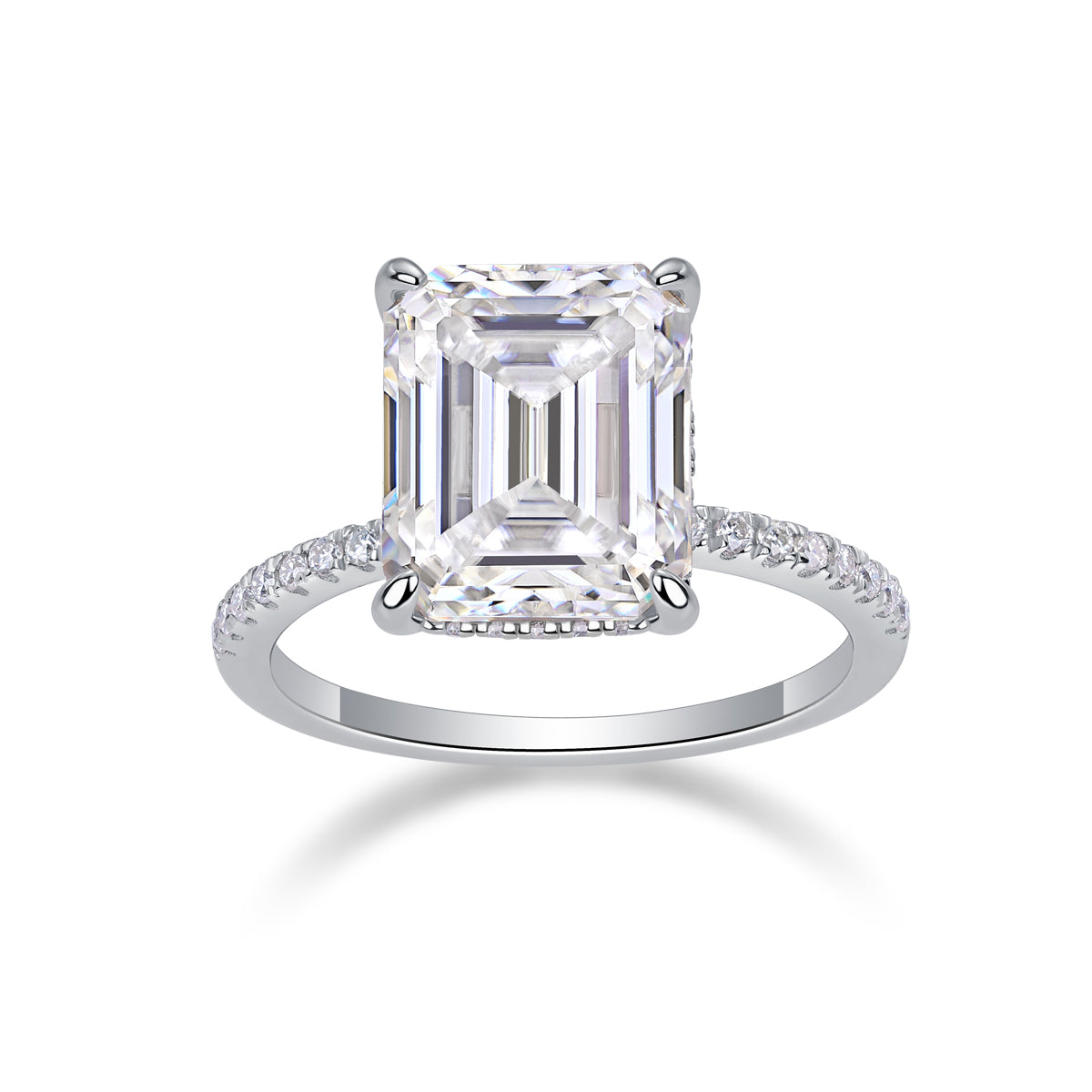1Iridescence City - Fashionable Diamond Jewelry Set With Moissanite S925 Sterling Silver And Platinum Diamond Ring Prohibit TikTok sales - 5 - CJ