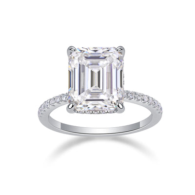 1Iridescence City - Fashionable Diamond Jewelry Set With Moissanite S925 Sterling Silver And Platinum Diamond Ring Prohibit TikTok sales - 5 - CJ