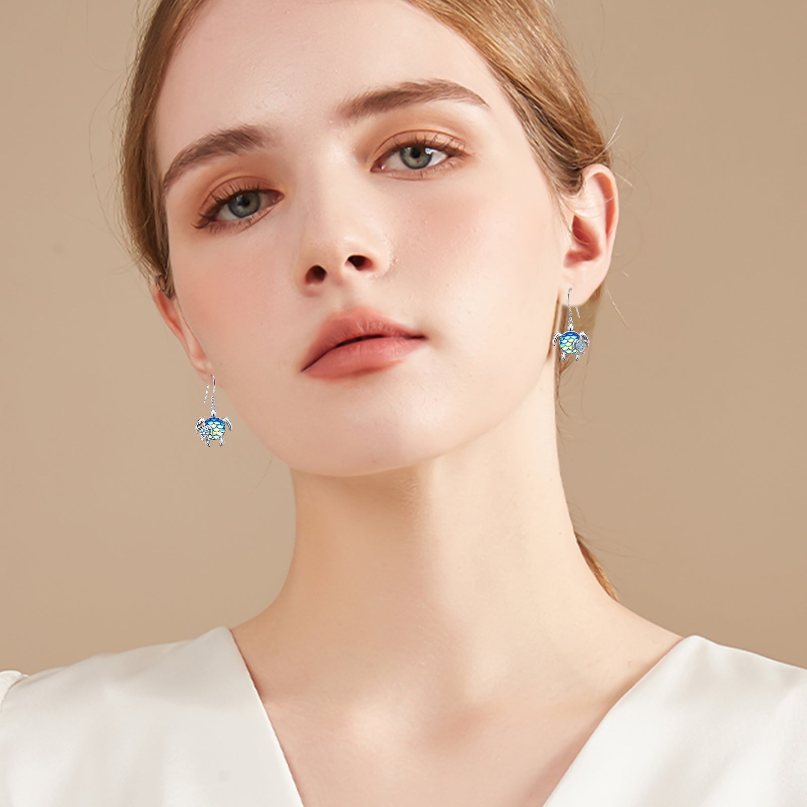 Turtle Earrings Sterling Silver Mom and New Dangle Mother and Daughter Tortoise