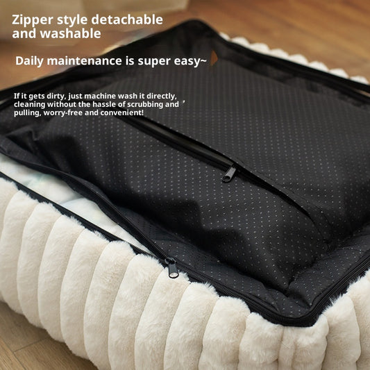 Large Kennel Removable Square Pet Bed - 0 - CJ