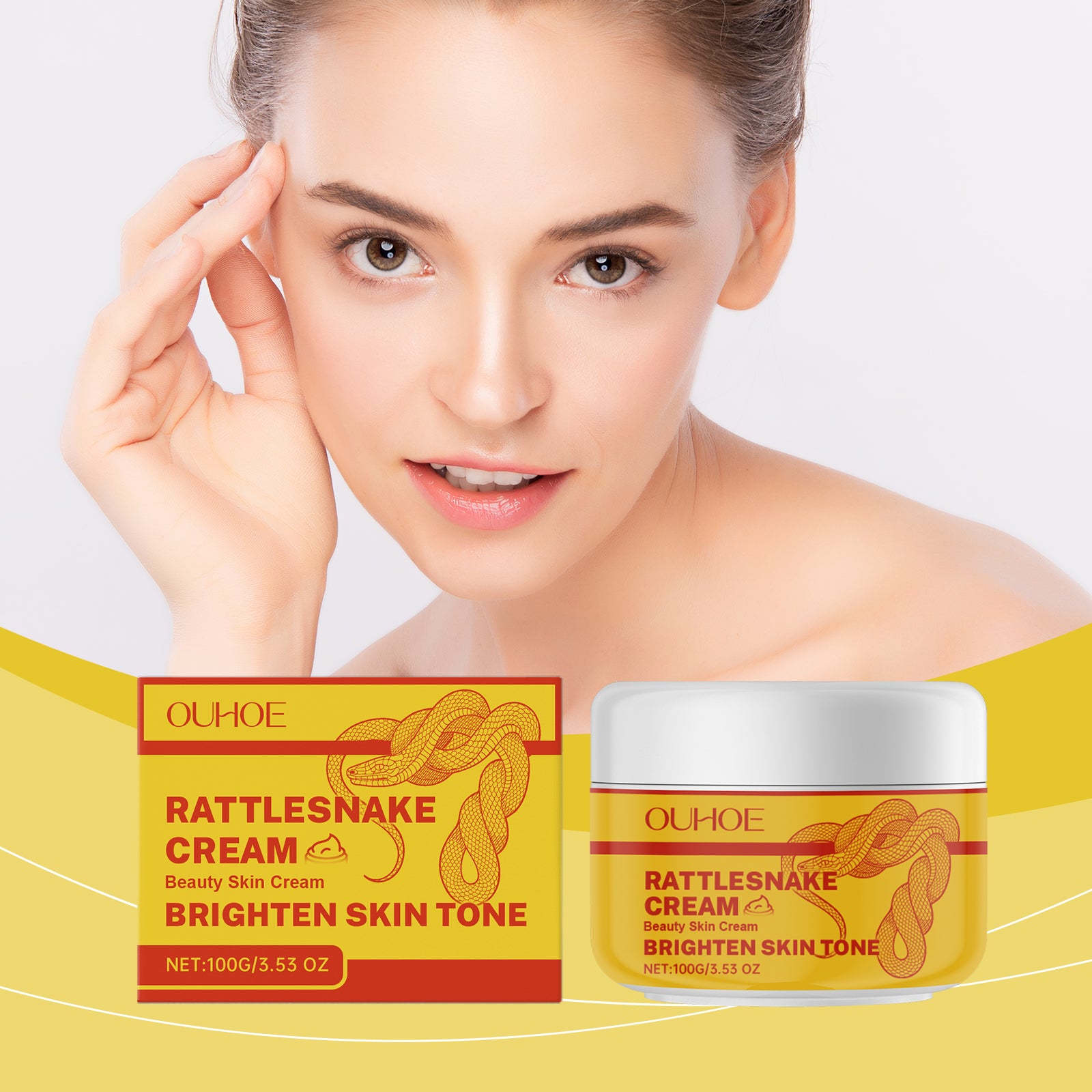 OUHOE Brightening Cream, Hydrates And Moisturizes Tender Skin With Refreshing, Light Texture, Nourishing And Firming Brightening Repair Cream - 5 - CJ