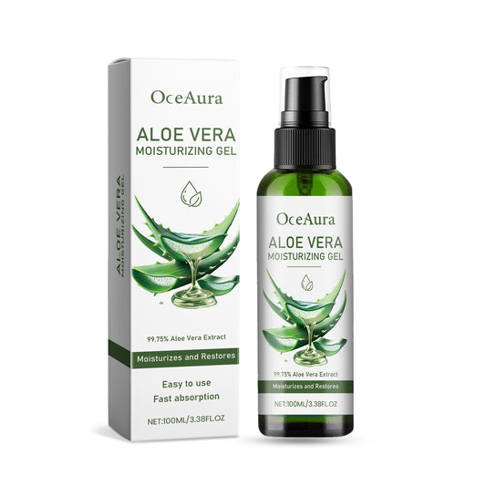 OceAura Aloe Vera Moisturizing Gel Gently Nourishes Facial Skin, Moisturizing And Refreshing Aloe Vera Gel - 5.0 - CJ