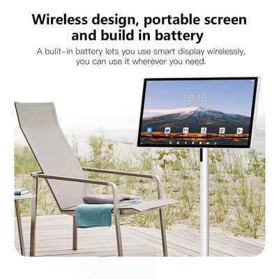 24 Inch Touch Screen 8 - core CPU Android OS 128GB Rotation Monitor Built - in Battery With 13MP Camera Rollable Smart Portable TV - 5 - CJ