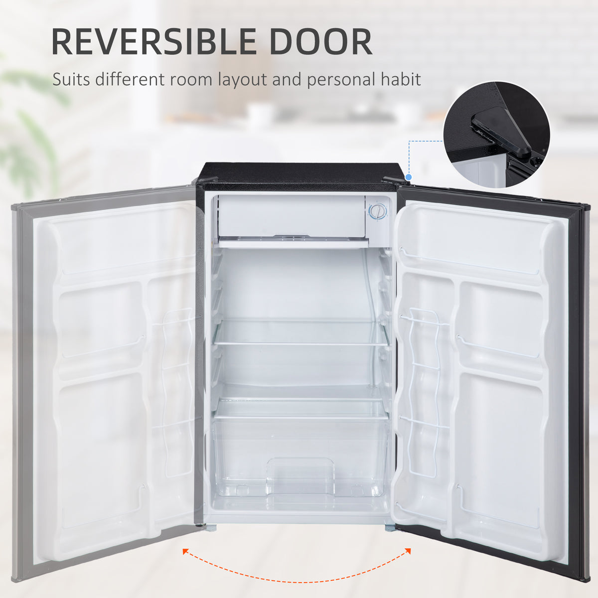3.2 Cu. Ft. Mini Refrigerator with Freezer
