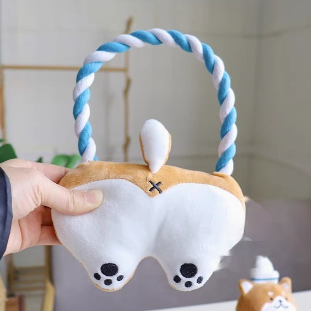 Toy Handle Bends And Hitches Butt Bite - resistant Plush - 0 - CJ