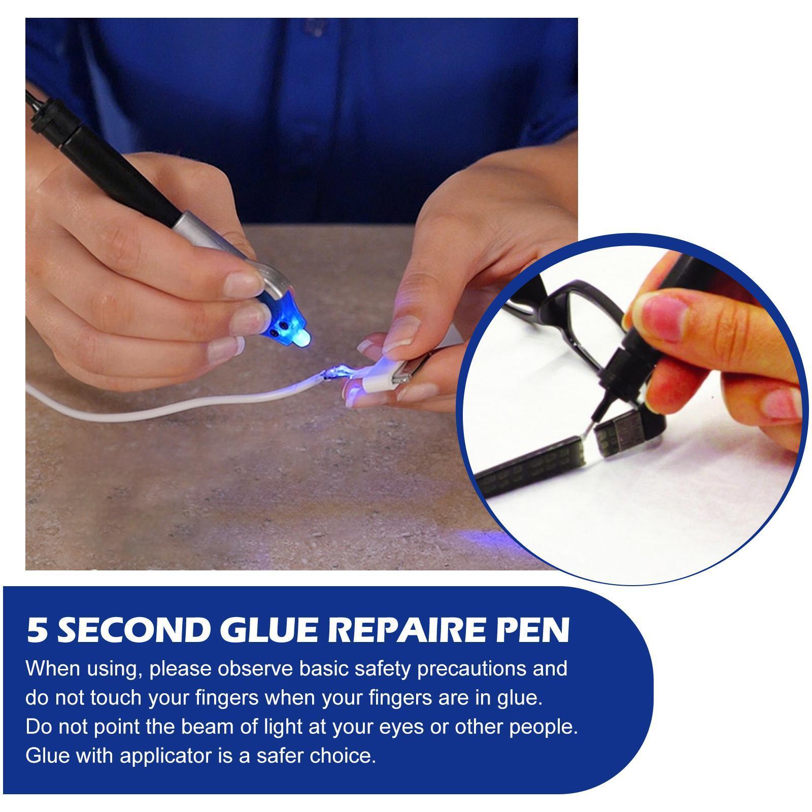Jueyu UV Light Curing Glue Pen 5 Seconds Quick Drying High And Low Temperature Resistant Plastic Ceramic Cable Repair Glue - 5 - CJ