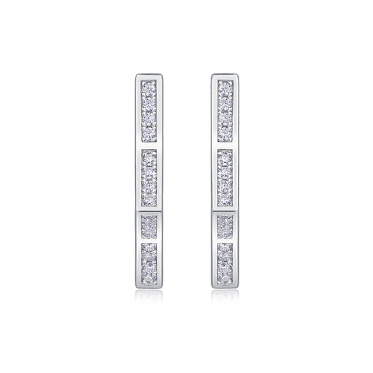 1Galaxy Wandering Diamond Set Moissanite Silver Earrings Luxury Fashion Diamond Earrings Stud Earrings Prohibit TikTok sales - 5 - CJ