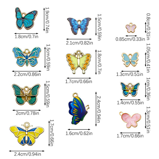 126 Pcs Butterfly Charms - 5 - CJ