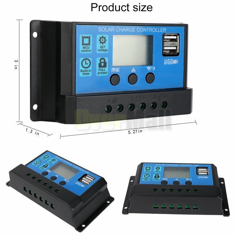 20 - 80A MPPT Solar Panel Regulator Charge Controller Auto Focus Tracking 12,24V - 5 - CJ