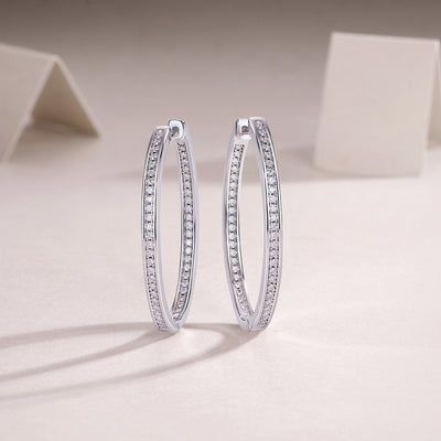 1Born Female Master Luxury Fashion Diamond Earrings Stud Inlaid With Mosan Diamond Silver Jewelry Prohibit TikTok sales - 5 - CJ