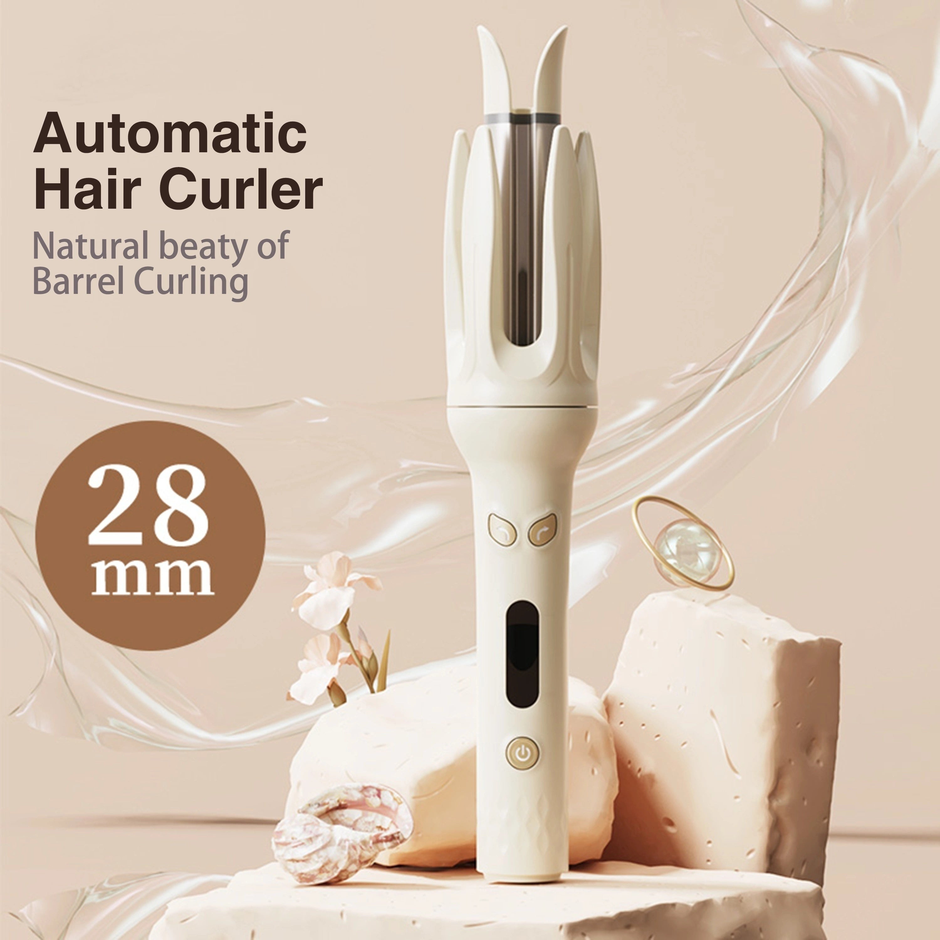 Automatic Hair Curler, 28mm Barrel, 4 Temperature Modes, Negative Ion Generator, Smart Timer And Sensor, Auto Off For Safety - 5 - CJ