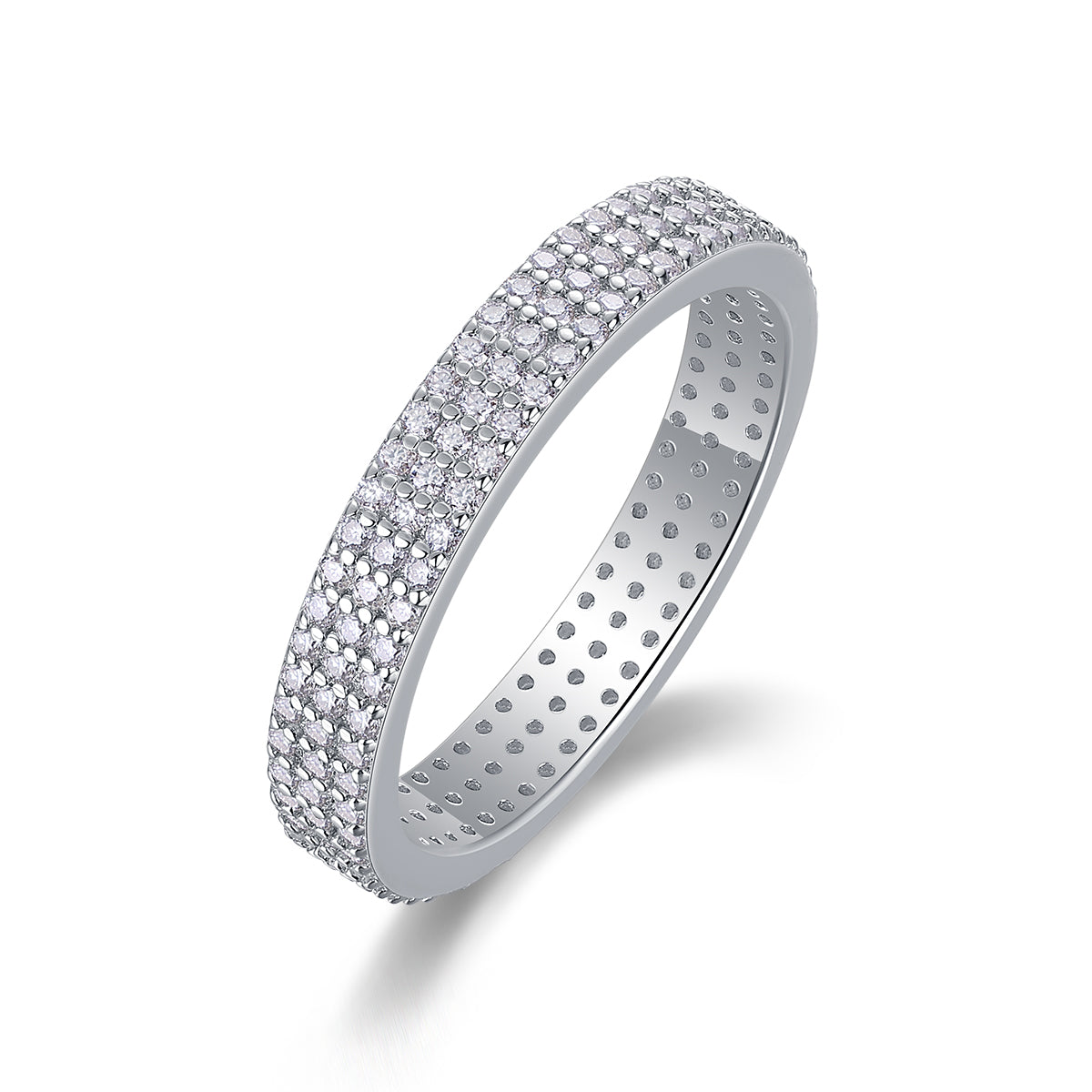 1Light Up The Moments - A Fashionable Jewelry Ring Set With Moissanite S925 Sterling Silver And Platinum - plated Diamond Prohibit TikTok sales - 5 - CJ