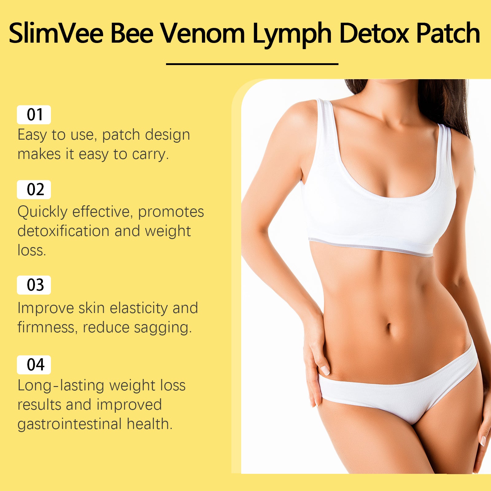 West Month Beevenom Slimming Patch Tightens, Lifts Belly And Draws In Belly To Shape Light, Beautiful And Considerate - 5 - CJ