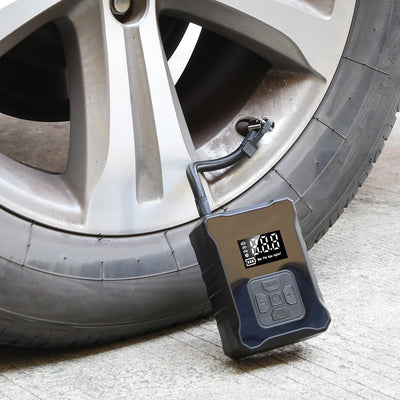 1Pc 150PSI Cordless Tire Inflator Digital Air Compressor With LED Light Emergency Power Bank For Cars Motorcycles Bicycles Balls - 5 - cjdropshipping