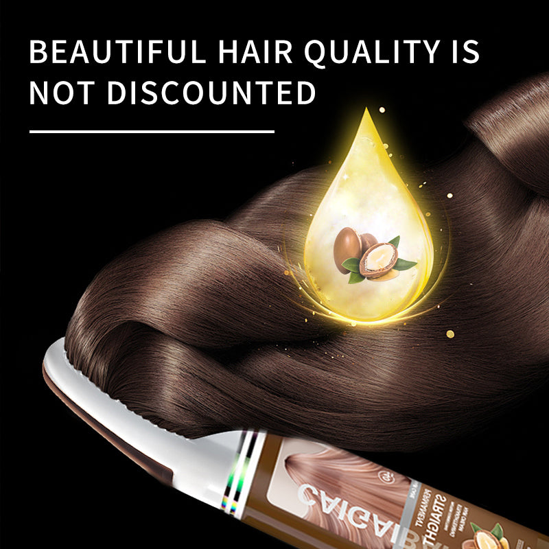 CAIGAIBAI Straightening Cream Non-odorous Not Pungent Non-Comedogenic Sulfate Free Curl Defining Styling Hair Cream Anti Frizz Heat Protectant Safe For Sensitive Skin 200ml 6.76fl.oz